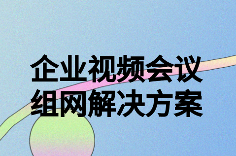 企業視頻會議組網解決方案